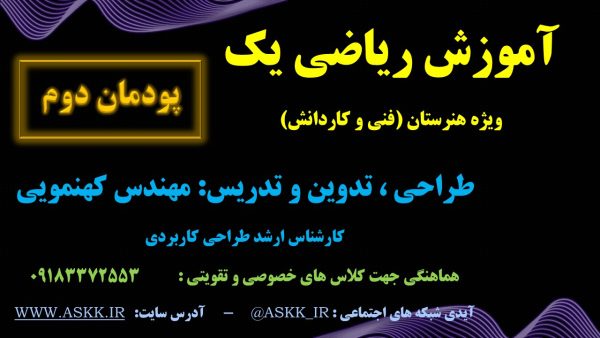 ریاضی 1 ویژه هنرستان - پودمان 2 <br>مخصوص همه رشته های هنرستانی - Image 2