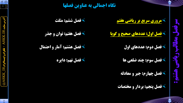 آموزش ریاضی پایه هشتم (کل کتاب) <br>مقطع متوسطه اول - Image 4