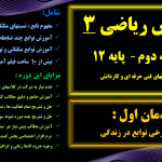 ریاضی 3 ویژه هنرستان - پودمان 1 <br>مخصوص همه رشته های هنرستانی