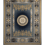 فرش سوفیا - مدل آرامیس - زمینه سرمه ای