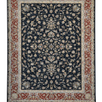 فرش سوفیا - مدل آلیسا - زمینه سرمه ای