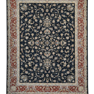 فرش سوفیا - مدل آلیسا - زمینه سرمه ای