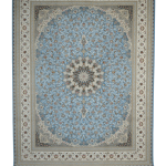 فرش سوفیا - مدل ارغوان - زمینه آبی