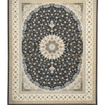 فرش سوفیا - مدل ارغوان - زمینه سرمه ای