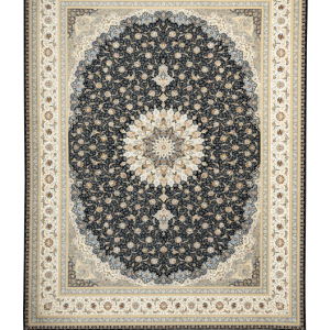 فرش سوفیا - مدل ارغوان - زمینه سرمه ای