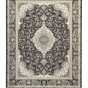 فرش سوفیا - مدل آتریسا - زمینه سرمه ای