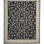 فرش سوفیا - مدل آیناز - زمینه سرمه ای