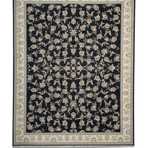 فرش سوفیا - مدل آیناز - زمینه سرمه ای