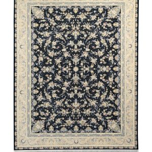 فرش سوفیا - مدل السانا - زمینه سرمه ای