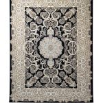 فرش سوفیا - مدل الیزابت - زمینه سرمه ای