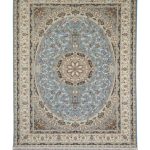 فرش سوفیا - مدل باران - زمینه آبی