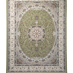 فرش سوفیا - مدل باران - زمینه سبز