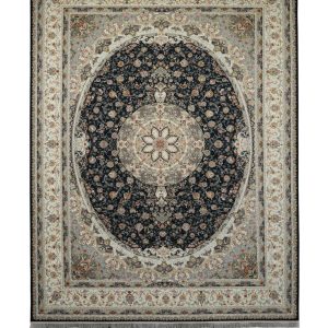 فرش سوفیا - مدل باران - زمینه سرمه ای