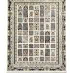 فرش سوفیا - مدل خشتی - زمینه سفید