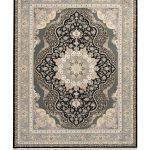 فرش سوفیا – مدل سای گل - زمینه دودی