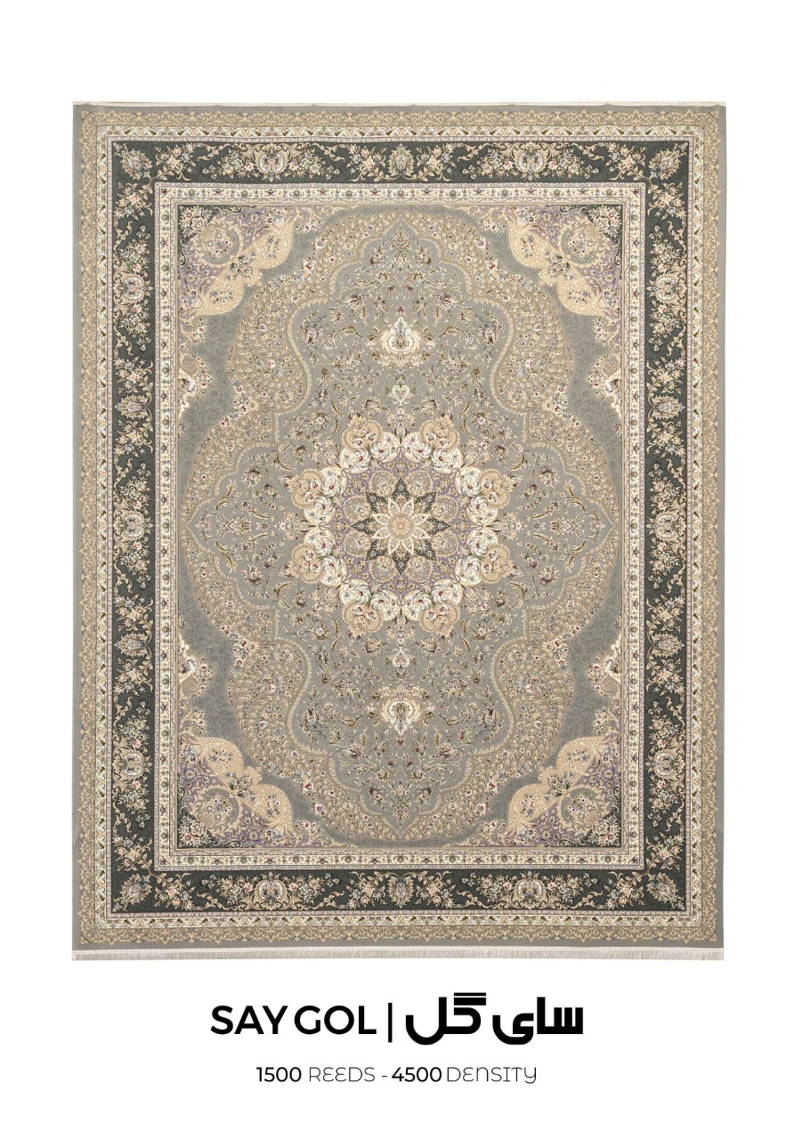 14040818 - فرش سوفیا مدل سای گل شنی فرش سوفیا – مدل سای گل - زمینه شنی - Image 1