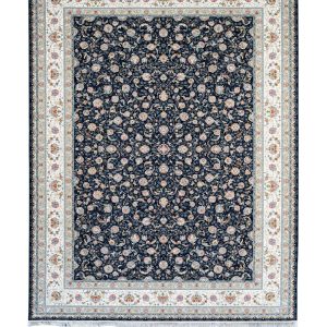 فرش سوفیا – مدل صبا - زمینه سرمه ای