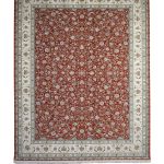 فرش سوفیا – مدل صبا - زمینه یاقوتی