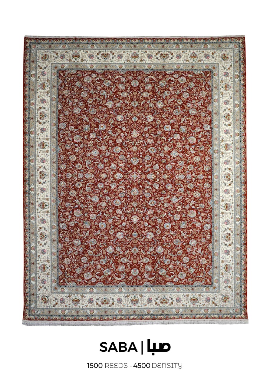 14040818 - فرش سوفیا مدل صبا یاقوتی فرش سوفیا – مدل صبا - زمینه یاقوتی - Image 1
