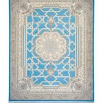 فرش سوفیا - مدل لوکاس - زمینه آبی