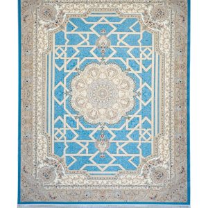 فرش سوفیا - مدل لوکاس - زمینه آبی