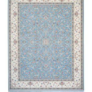 فرش سوفیا - مدل لیلیوم - زمینه آبی