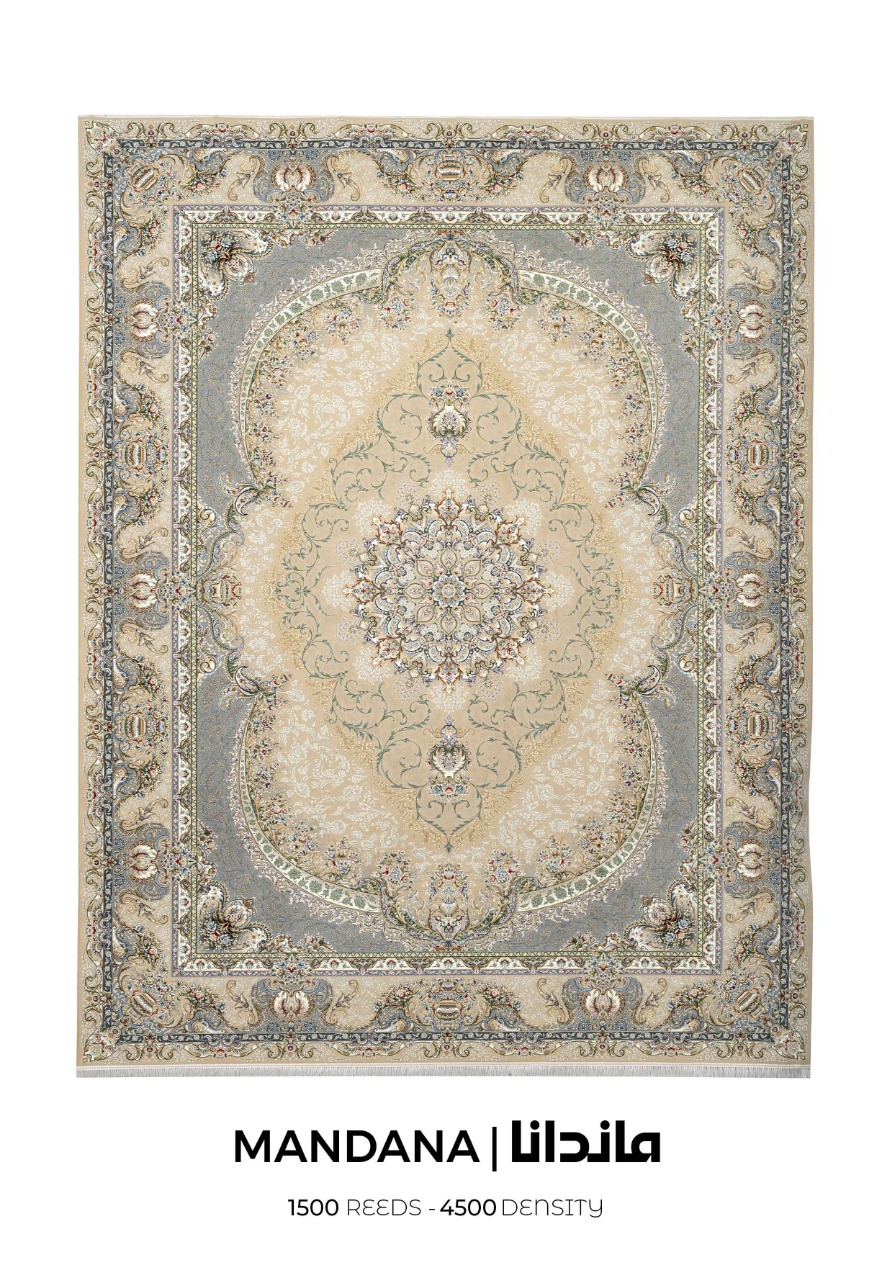 14040818 - فرش سوفیا مدل ماندانا شنی فرش سوفیا – مدل ماندانا - زمینه شنی - Image 1