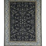 فرش سوفیا – مدل مهسا - زمینه سرمه ای