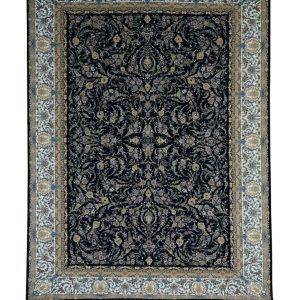 فرش سوفیا – مدل مهسا - زمینه سرمه ای