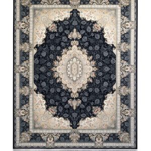 فرش سوفیا – مدل پائیزان - زمینه سرمه