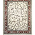 فرش سوفیا - مدل گل آذین - زمینه سفید