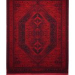 فرش سوفیا - مدل بختیاری - زمینه لاکی سرمه ای