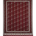 فرش سوفیا - مدل ترکمن 1 - زمینه لاکی