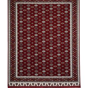 فرش سوفیا - مدل ترکمن 1 - زمینه لاکی