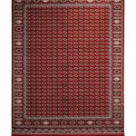 فرش سوفیا - مدل ترکمن 2 - زمینه لاکی