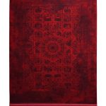 فرش سوفیا - مدل کتیبه - زمینه لاکی