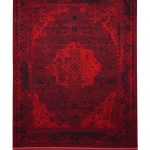 فرش سوفیا - مدل هرمان - زمینه لاکی سرمه