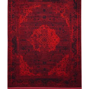 فرش سوفیا - مدل هرمان - زمینه لاکی سرمه