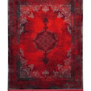 فرش سوفیا - مدل کاسپین - زمینه لاکی سرمه ای