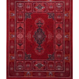 فرش سوفیا - مدل کتیبه - زمینه لاکی