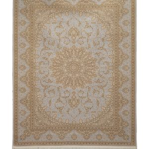 فرش سوفیا (سری طلاکوب) - مدل اطلس - زمینه صدفی