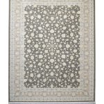 فرش سوفیا (سری طلاکوب) - مدل برکه - زمینه سیلور