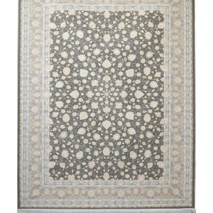 فرش سوفیا (سری طلاکوب) - مدل برکه - زمینه سیلور