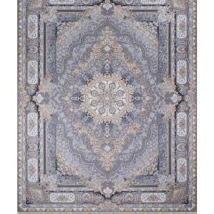 فرش سوفیا (سری طلاکوب) - مدل راشل - زمینه دلفینی