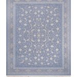 فرش سوفیا (سری طلاکوب) - مدل صدف - زمینه دلفینی