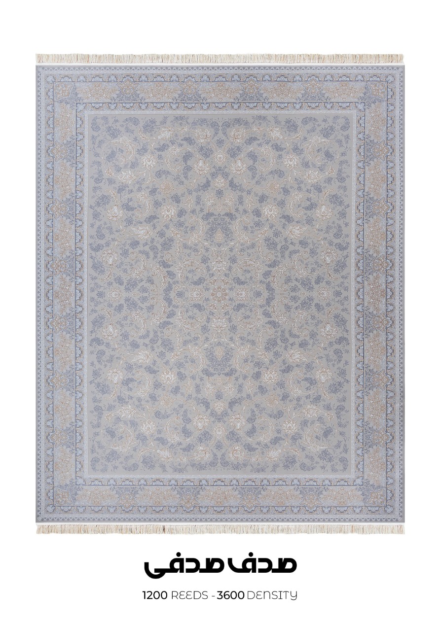 14040823 - sofia 1200 - صدف صدفی فرش سوفیا (سری طلاکوب) - مدل صدف - زمینه صدفی - Image 1