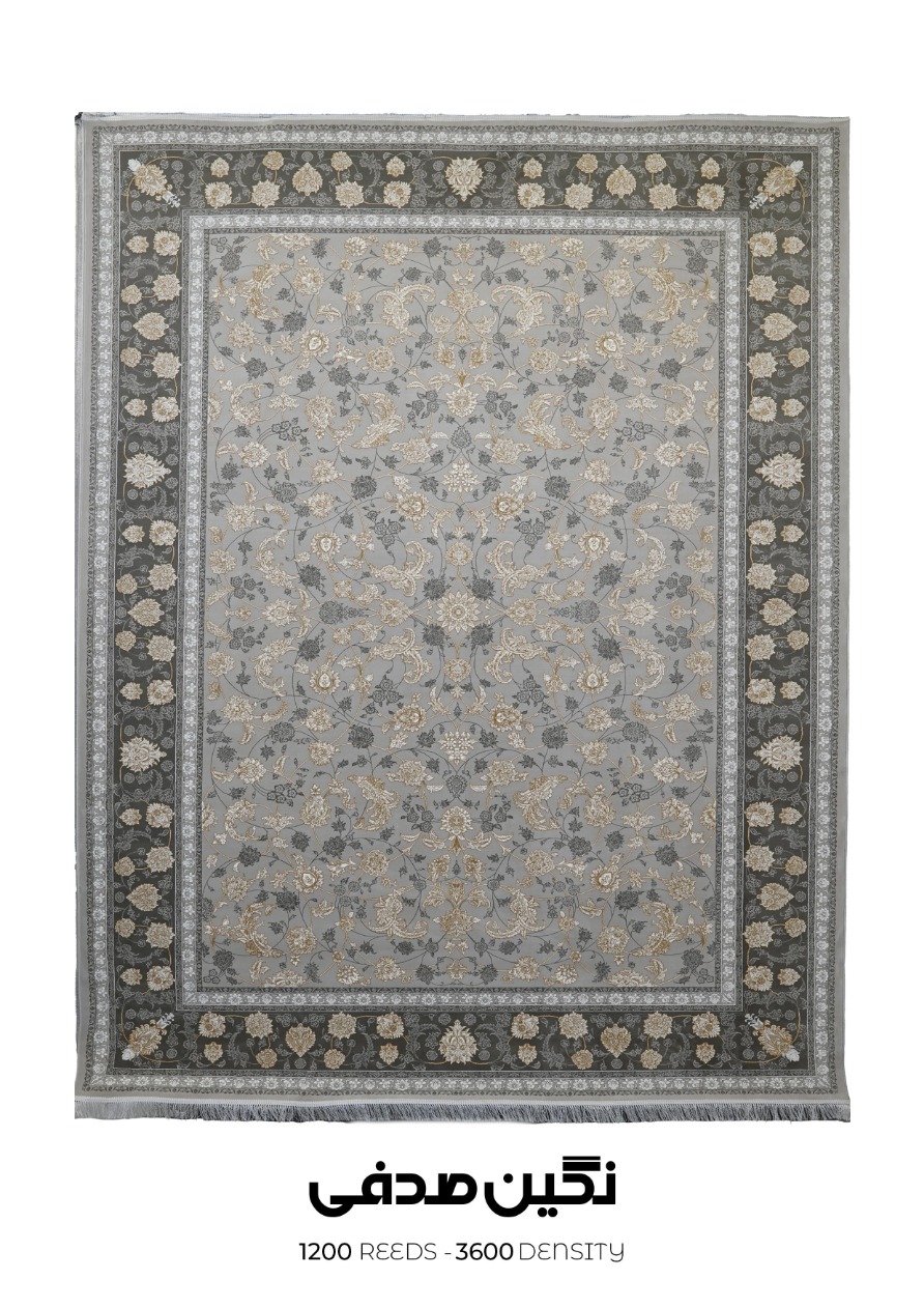 14040823 - sofia 1200 - نگین صدفی فرش سوفیا (سری طلاکوب) - مدل نگین - زمینه صدفی - Image 1
