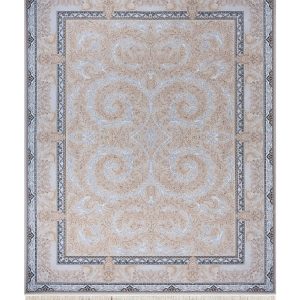 فرش سوفیا (سری طلاکوب) - مدل نیلسا - زمینه صدفی