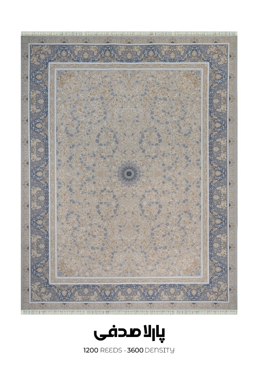 14040823 - sofia 1200 - پارلا صدفی فرش سوفیا (سری طلاکوب) - مدل پارلا - زمینه صدفی - Image 1