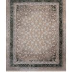 فرش سوفیا - مدل ملانیا - زمینه بژ سبز